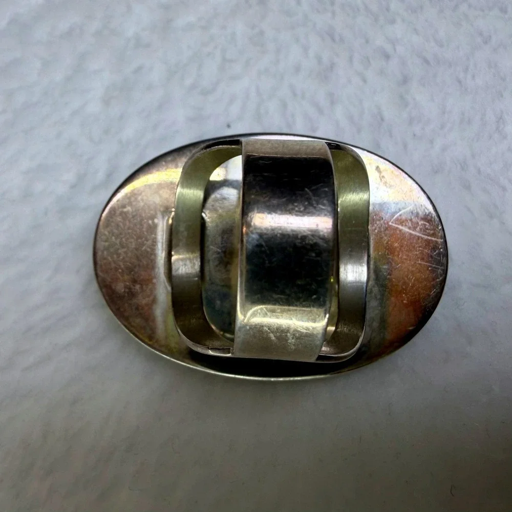 Jay King DRT 925 Silver Turquoise Inlay Statement Ring Sz 6.5 Oval Southwestern - Picture 9 of 13